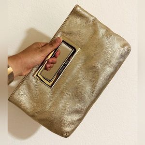 Michael Kors Gold Clutch